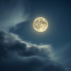 moon and clouds