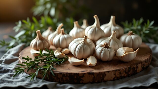 garlic and herbs