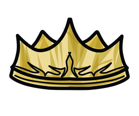 golden crown vector