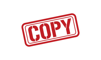 COPY red stamp text vector, rubber stamp 