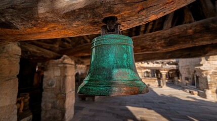 Obraz premium Ancient temple bell