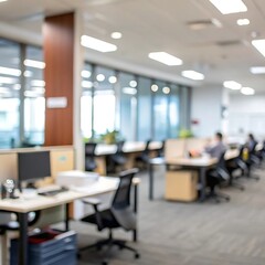 Blurry office background