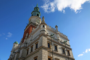 Town Hall on blue sky - Poznan, Poland