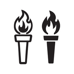 Stylish outline icon set for websites and mobile interfaces