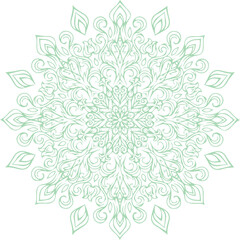 Beautiful flower art and mandala vector design