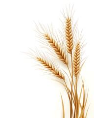 Fototapeta premium illustrations of various trees, leaves, grasses, and botanical elements on white background.