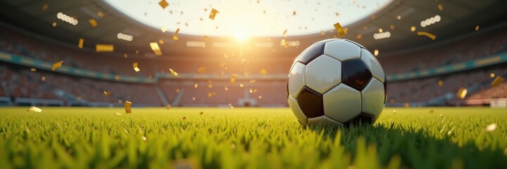 Football fever celebrations at stadium