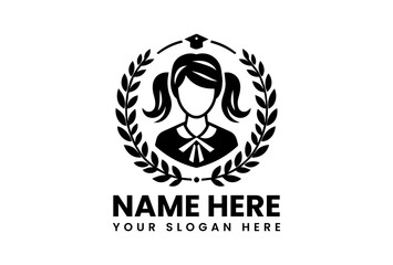 Vintage-style female graduate with antique book, nostalgic academic achievement design for traditional institutions