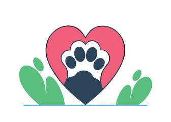Animal Paw Print Vector Set: Dog, Cat & Wildlife Tracks for Pets & Nature Designs