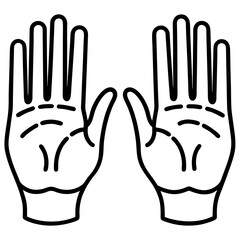 human hand vector illustration