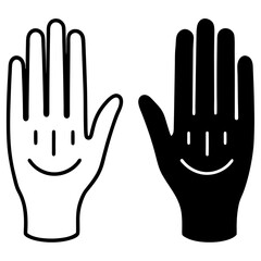 Obraz premium human hand vector illustration