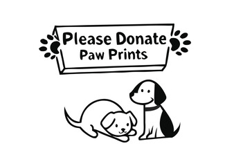 Adopt a Pet: Cute Cartoon Kittens & Puppies Looking for a Loving Home. Adobe Illustrator Artwork