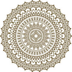 Beautiful flower art and mandala vector design