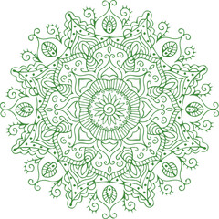 Beautiful flower art and mandala vector design
