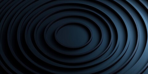 Obraz premium Abstract circular patterns create a sense of depth and movement in dark tones