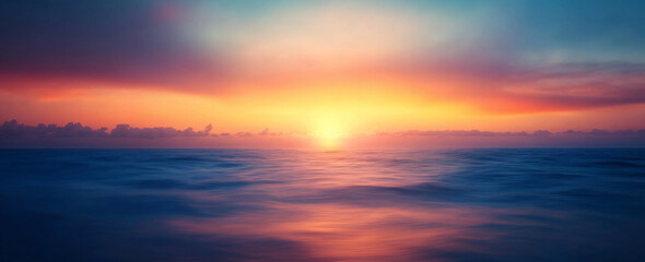 Breathtaking Motion Blur Background of a Sunset over the Sea with Blurring Effect Capturing the Ebb and Flow of Nature's Splendor