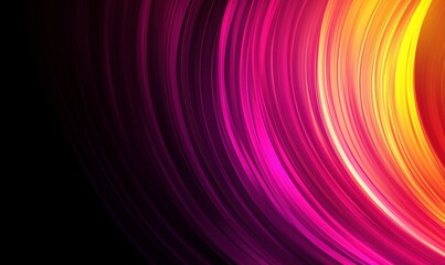 Colorful abstract design with vibrant circular patterns and smooth gradients on a dark background