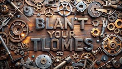 text on old wooden background