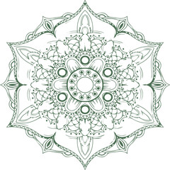 Beautiful flower art and mandala vector design