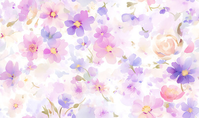 Creative 2D Doodle seamless pattern Floral or flower Illustrations
