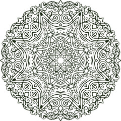 Beautiful flower art and mandala vector design