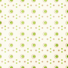 Polka dots  and eyes shape design, white background, seamless repeat dots pattern, gift wrap paper