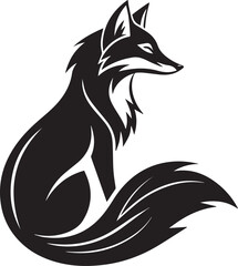 fox logo design ,, icon style symbol , fox vector