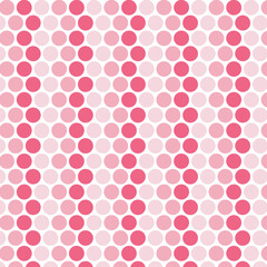 Polka dots striped design, white background, seamless repeat pink dots pattern, gift wrap paper