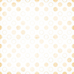 Polka dots design, white background, seamless repeat brown dots pattern, gift wrap paper