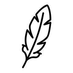 Feather icon representing native beliefs and traditions  