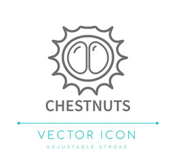 Chestnuts Line Icon