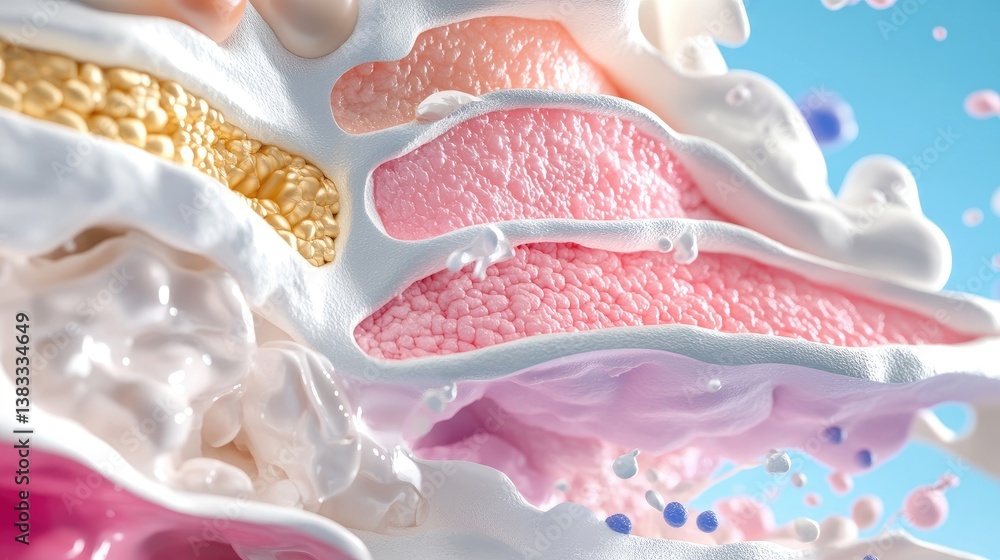 Poster abstract colorful textures with fluid patterns and soft gradients