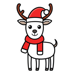 santa claus with reindeer