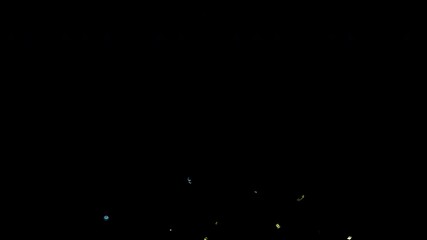 Colorful Confetti Animation on Transparent 