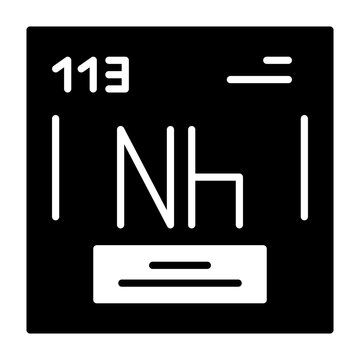 Nihonium Outline Style Icon