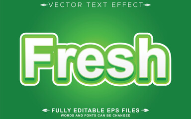 fresh editable text effect graphic style