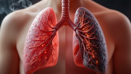 Healthy vs. Damaged Lungs: The Impact of Smoking & Lung Disease