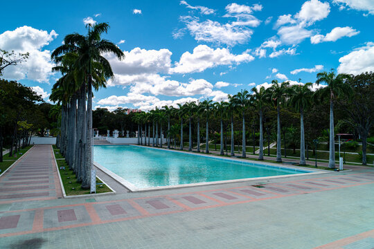 Paseo Los Proceres Caracas, Venezuela. Green city park. Capital in South America.