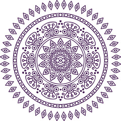 Beautiful flower art and mandala vector design