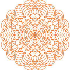 Beautiful flower art and mandala vector design
