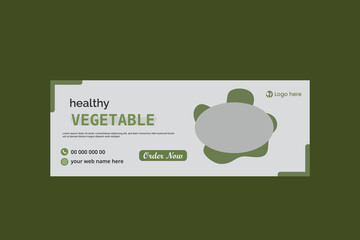 Restaurant food banner design template