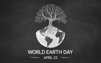 Earth Day Tree of Life Illustration – April 22 Poster Design