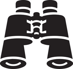 Binocular Durbin vector icon illustration