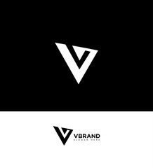 Modern Abstract V Letter Logo Design for Brand Identity