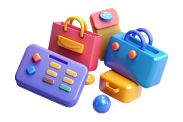 Image of shopping. 3d rendering