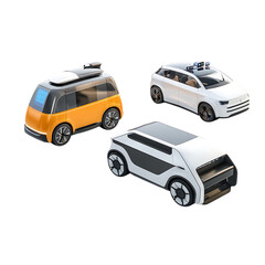 Fototapeta premium Autonomous vehicles png