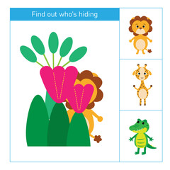 Find out who's hiding with lion