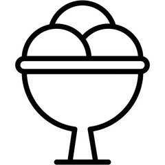 Icecream Bowl Icon