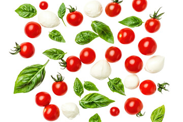 Cherry Mozzarella Delight on transparent background