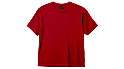 Classic red short sleeve t shirt with a modern cut and design